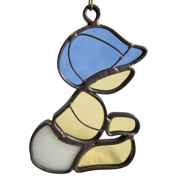 Stained Glass Baby Toddler Suncatcher Hanging Nursery Playroom Window Decor 4.5" - Picture 1 of 6